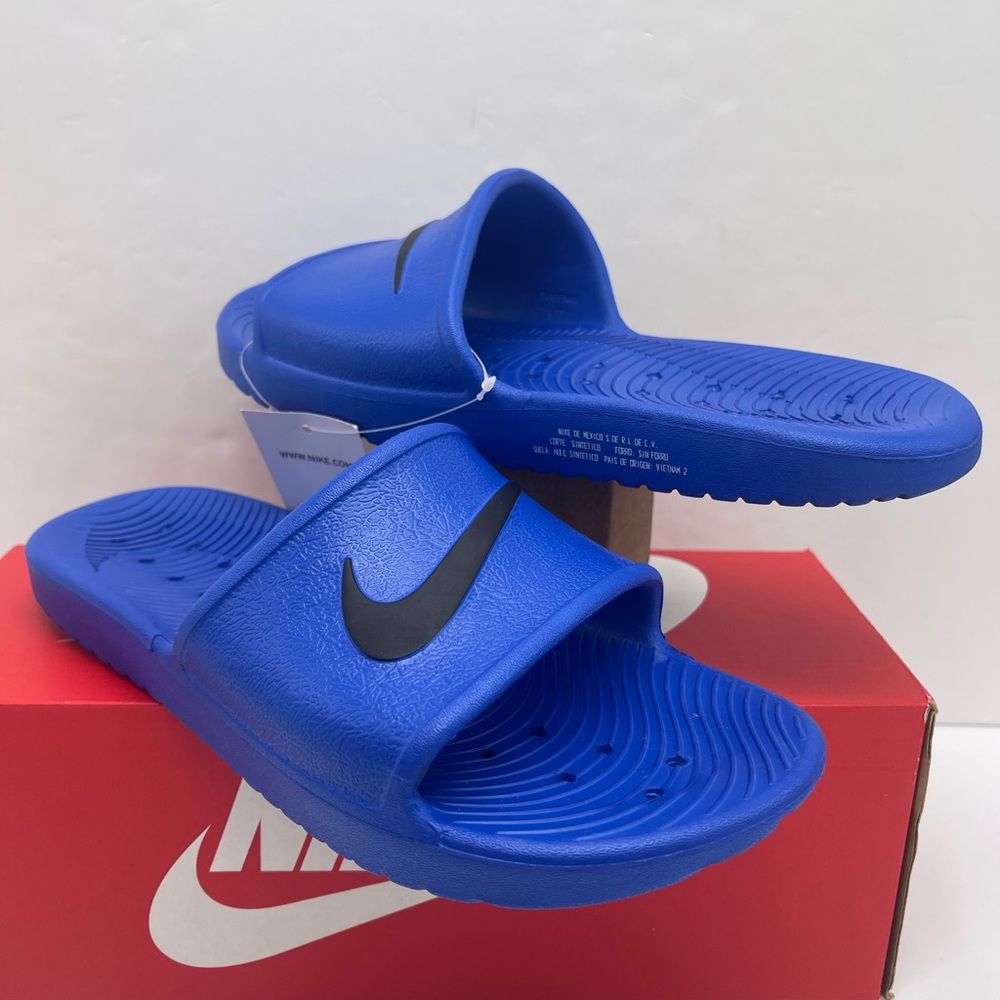 Nike Men’s Royal Blue Slide Sandals KAWA SHOWER
832528 403
GAME ROYAL/BLACK - Picture 6 of 15